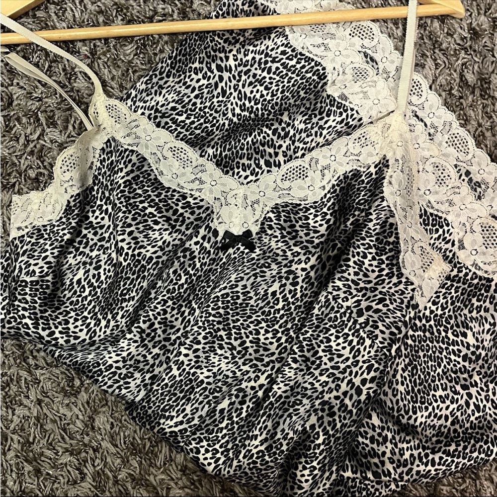 Vintage VS leopard Slip Dress